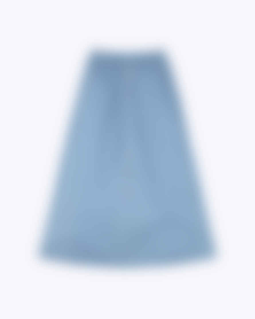 WEMOTO Thea Chambray Blue Maxi Skirt