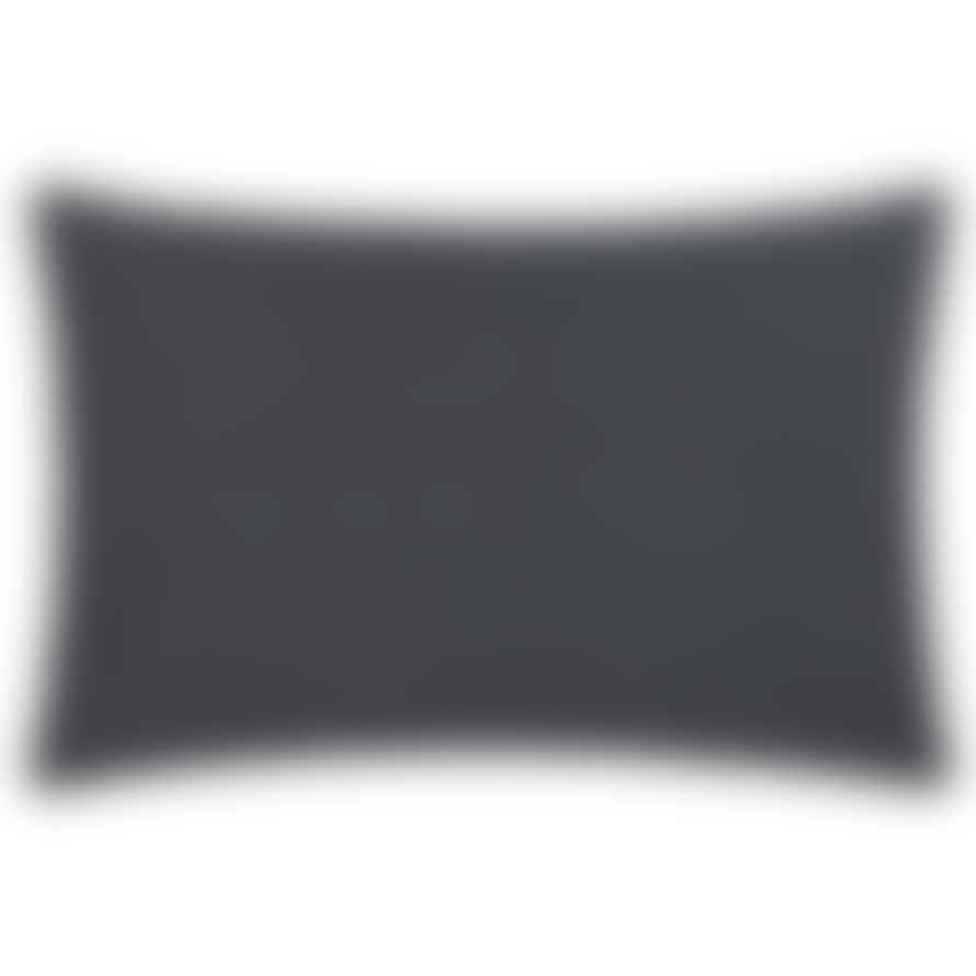 Riva Home Navy Velvet Embroidered Cushion