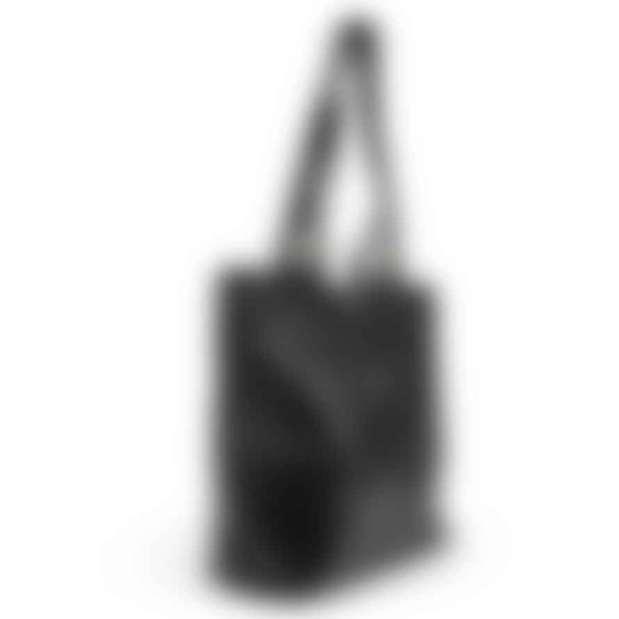 Atelier Marrakech Black Leather Shopper Tote Bag