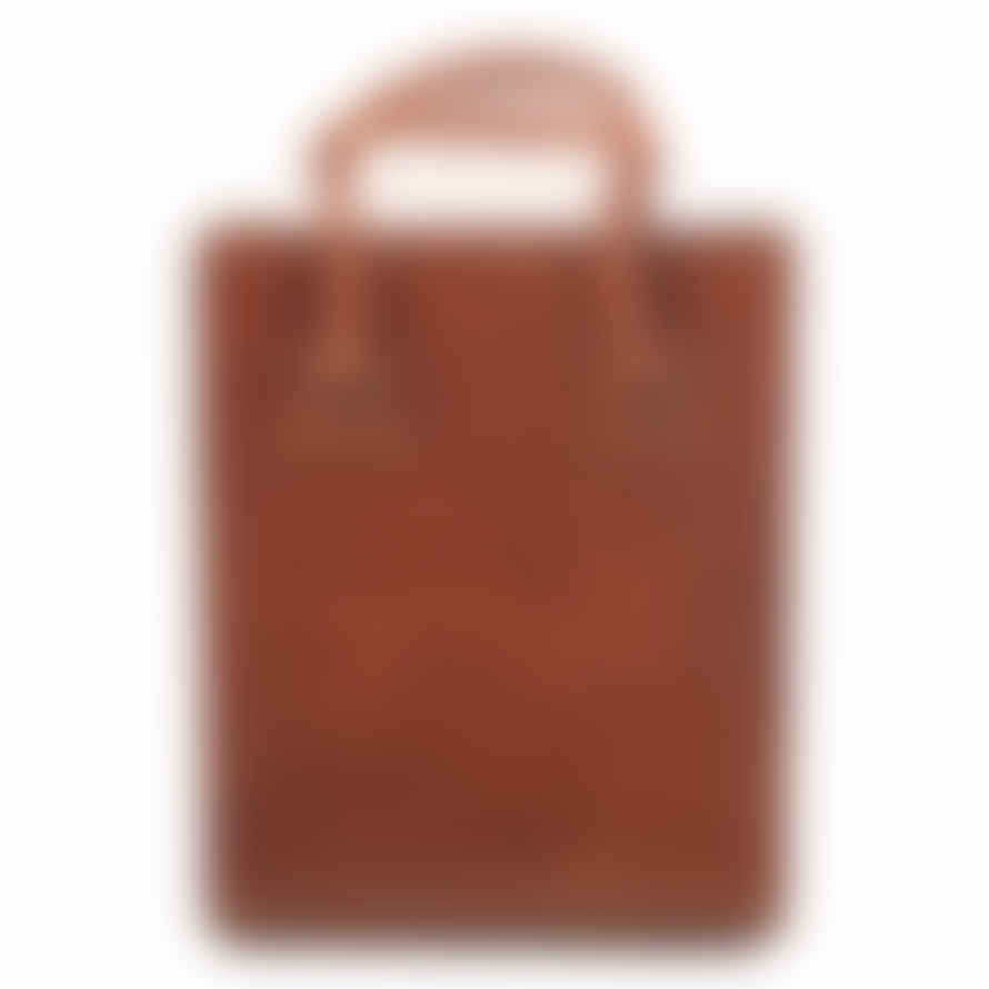 Atelier Marrakech Light Brown Leather Tote Bag