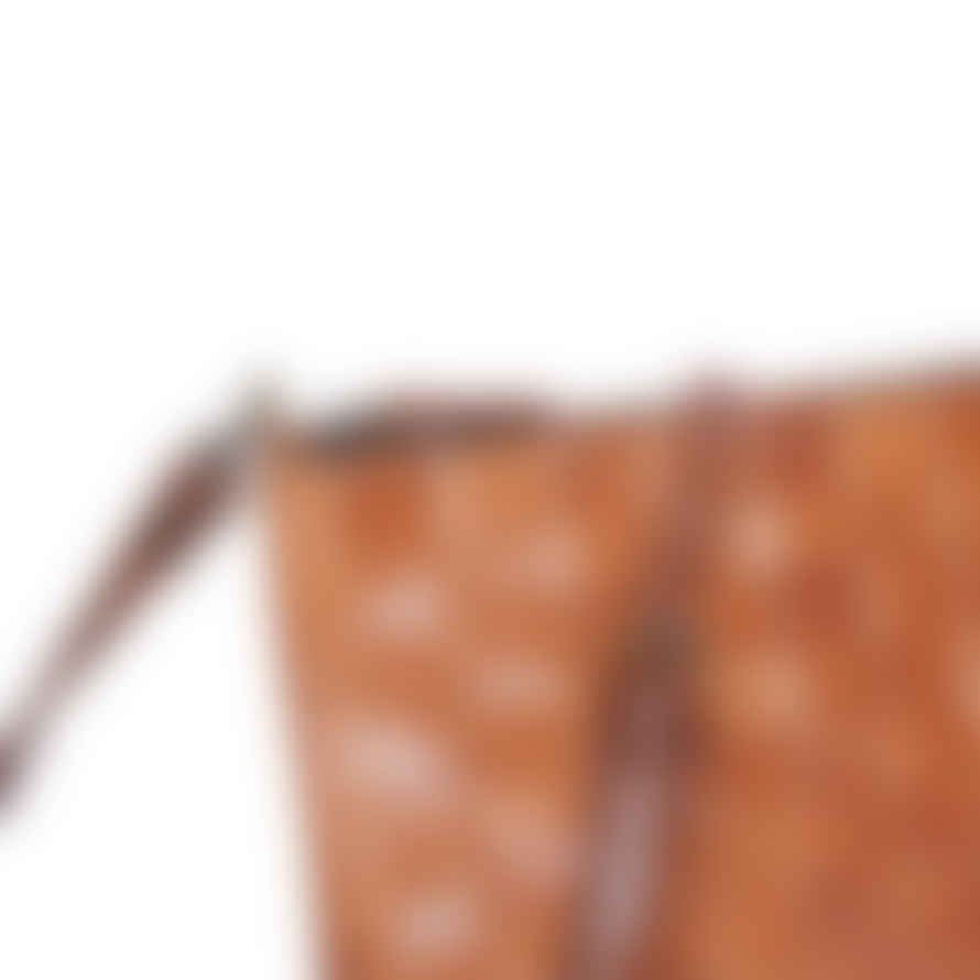 Atelier Marrakech Light Brown Handwoven Leather Clutch/ Crossbody Bag Alex