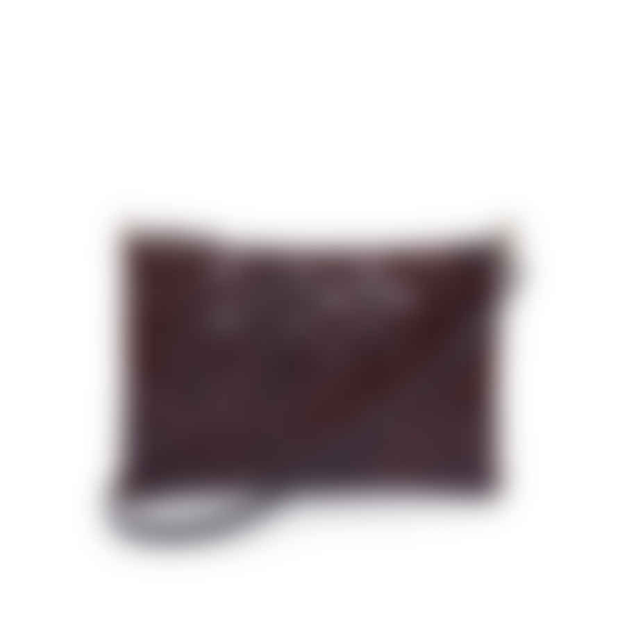 Atelier Marrakech Dark Brown Handwoven Leather Clutch/ Crossbody Handbag
