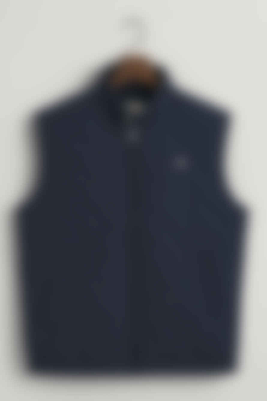 Gant - Quilted Windcheater Vest In Evening Blue 7006341 433