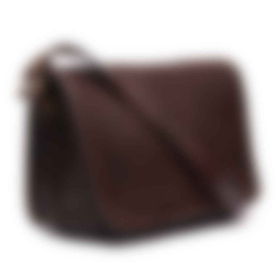 Atelier Marrakech Charlotte Dark Brown Woven Leather Shoulder Bag