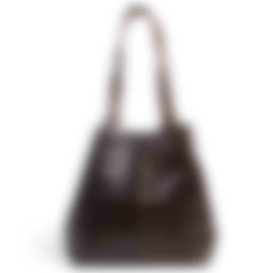 Atelier Marrakech Dark Brown Leather Shopper Tote Bag