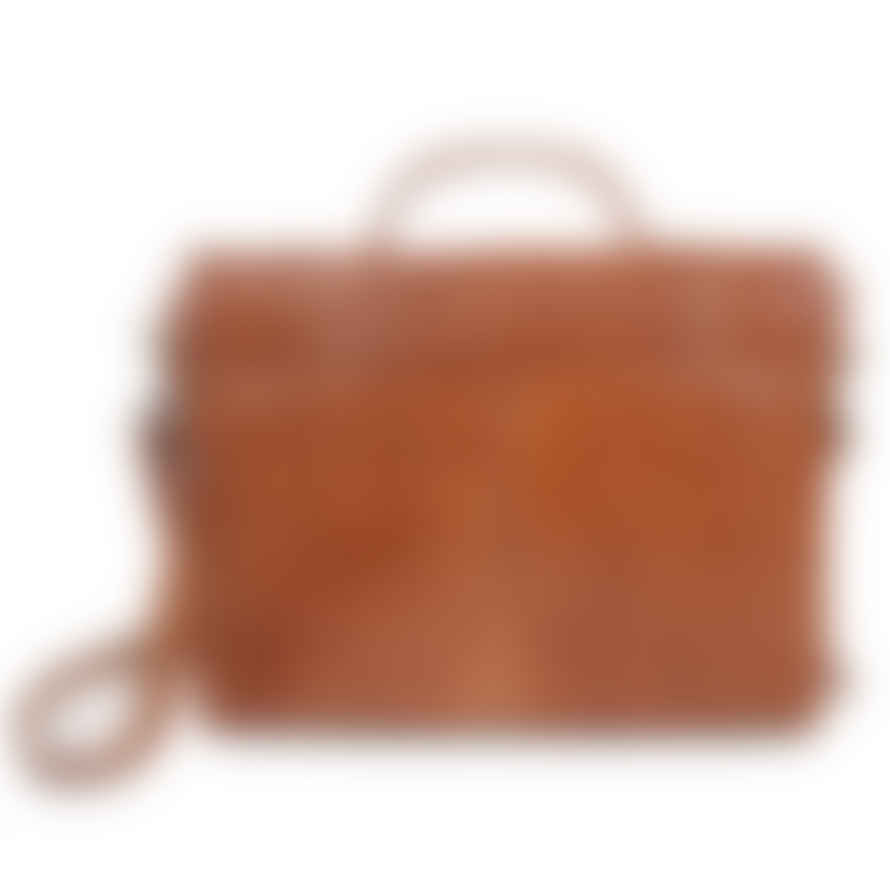 Atelier Marrakech Oxford Briefcase Bag - Tan