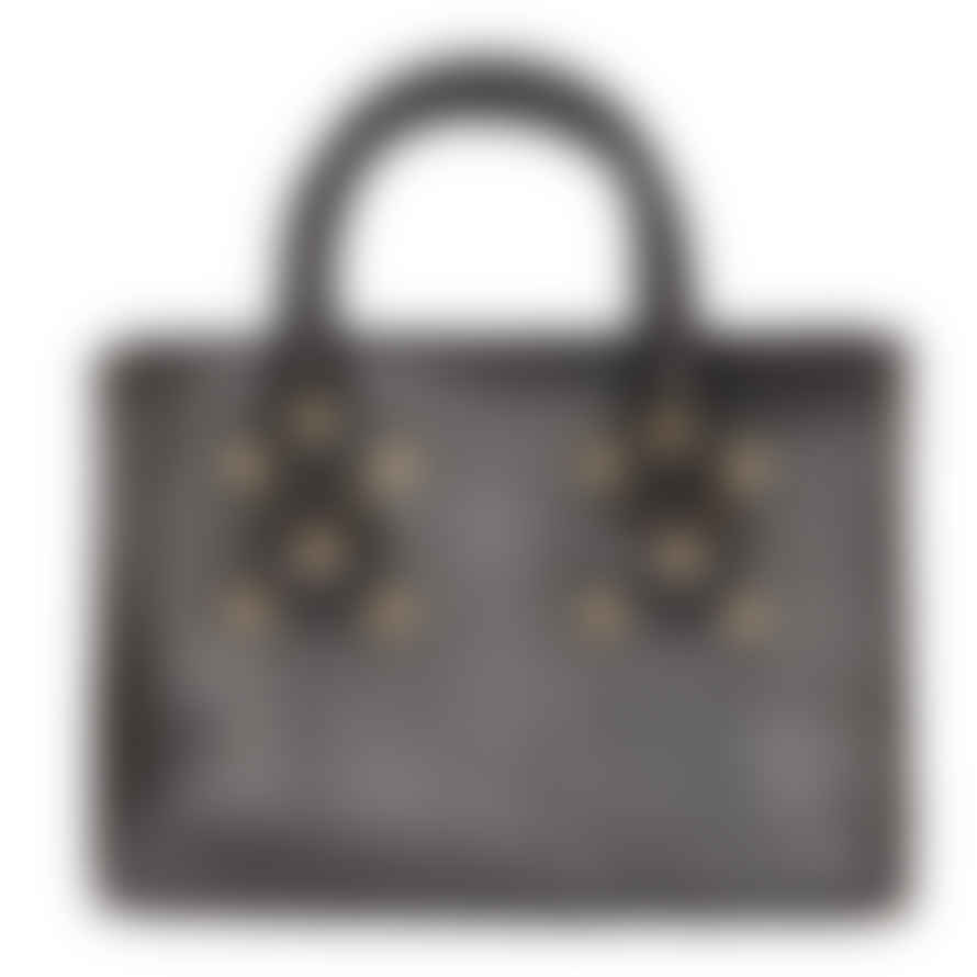 Atelier Marrakech Black Box Leather Handbag