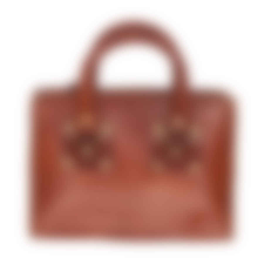 Atelier Marrakech Light Brown Leather Box Handbag