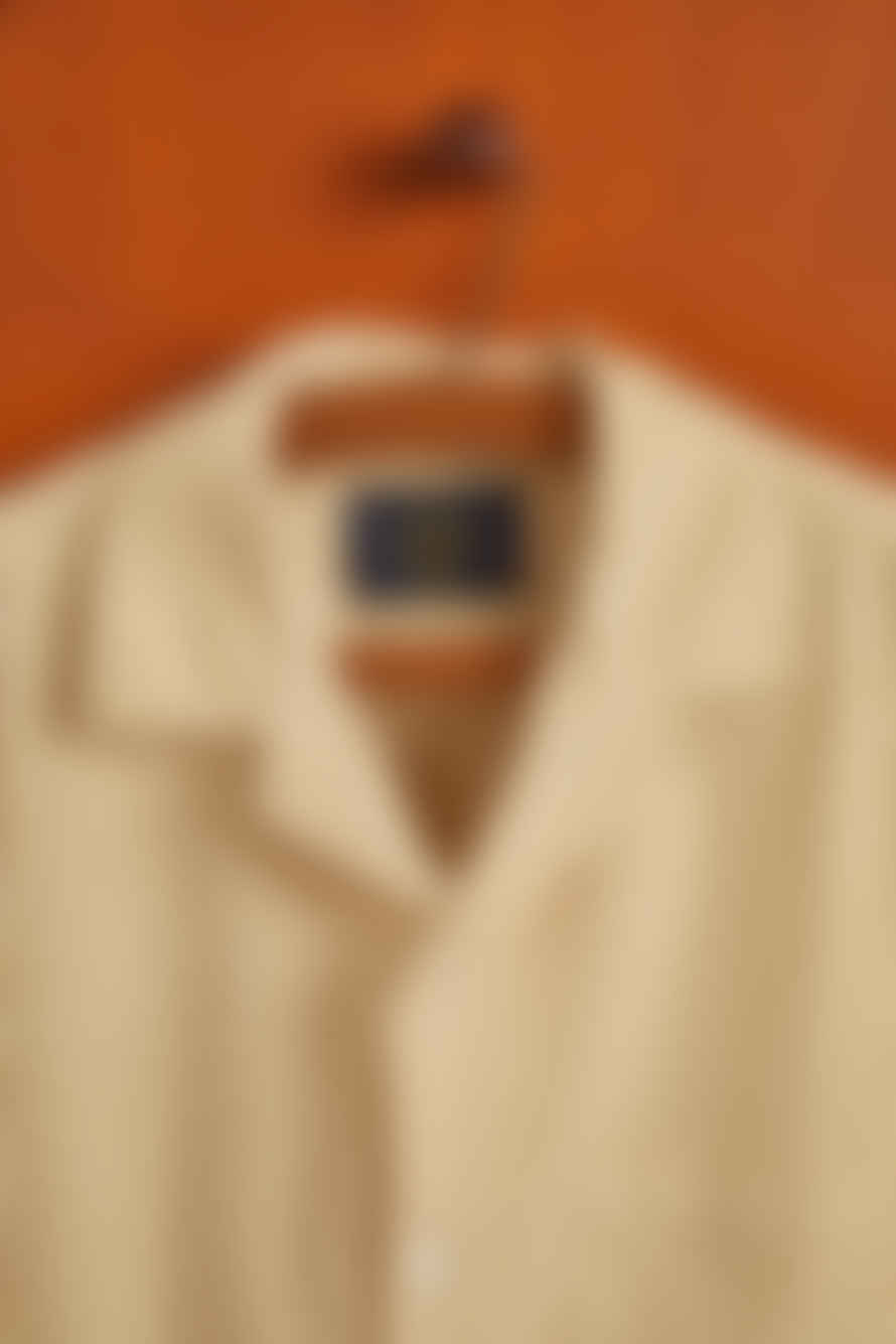  Portuguese Flannel Cream Cord Camp Collar Shirt