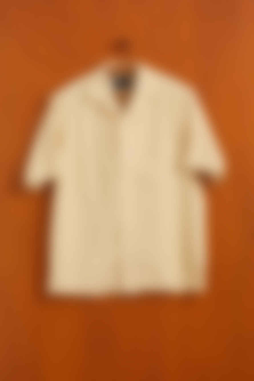  Portuguese Flannel Cream Cord Camp Collar Shirt