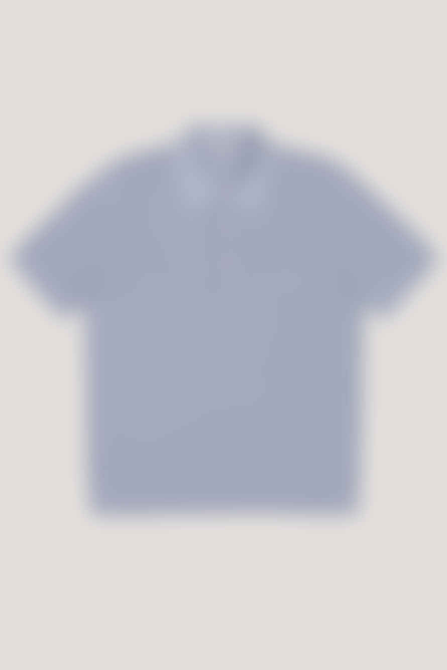 Circolo 1901 - Fancy Knit Polo Shirt In Frescia 786 Grey Blue Cn4407