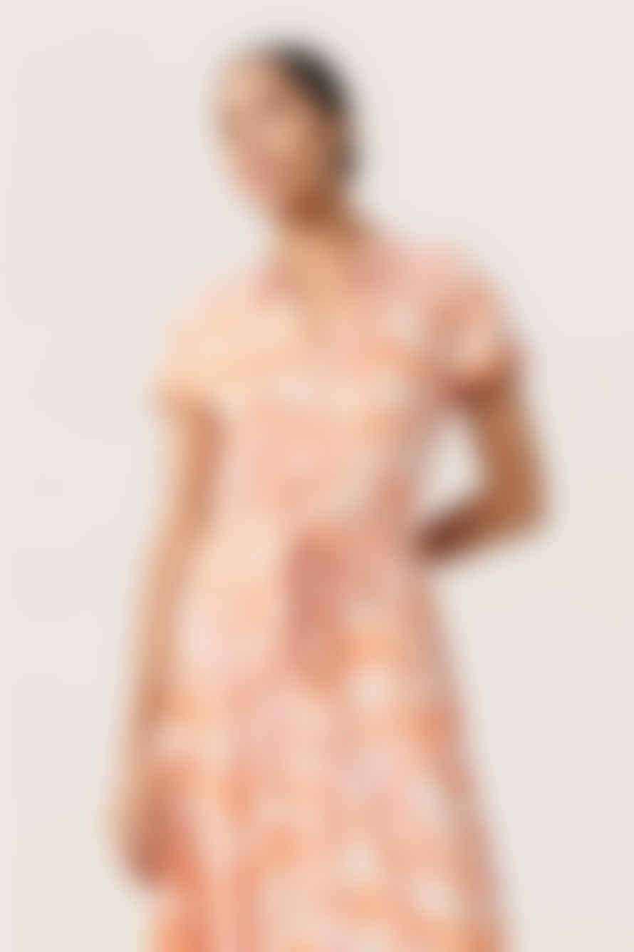Soaked in Luxury  Arjana Maxi Dress Ss In Tangerine Diffusion