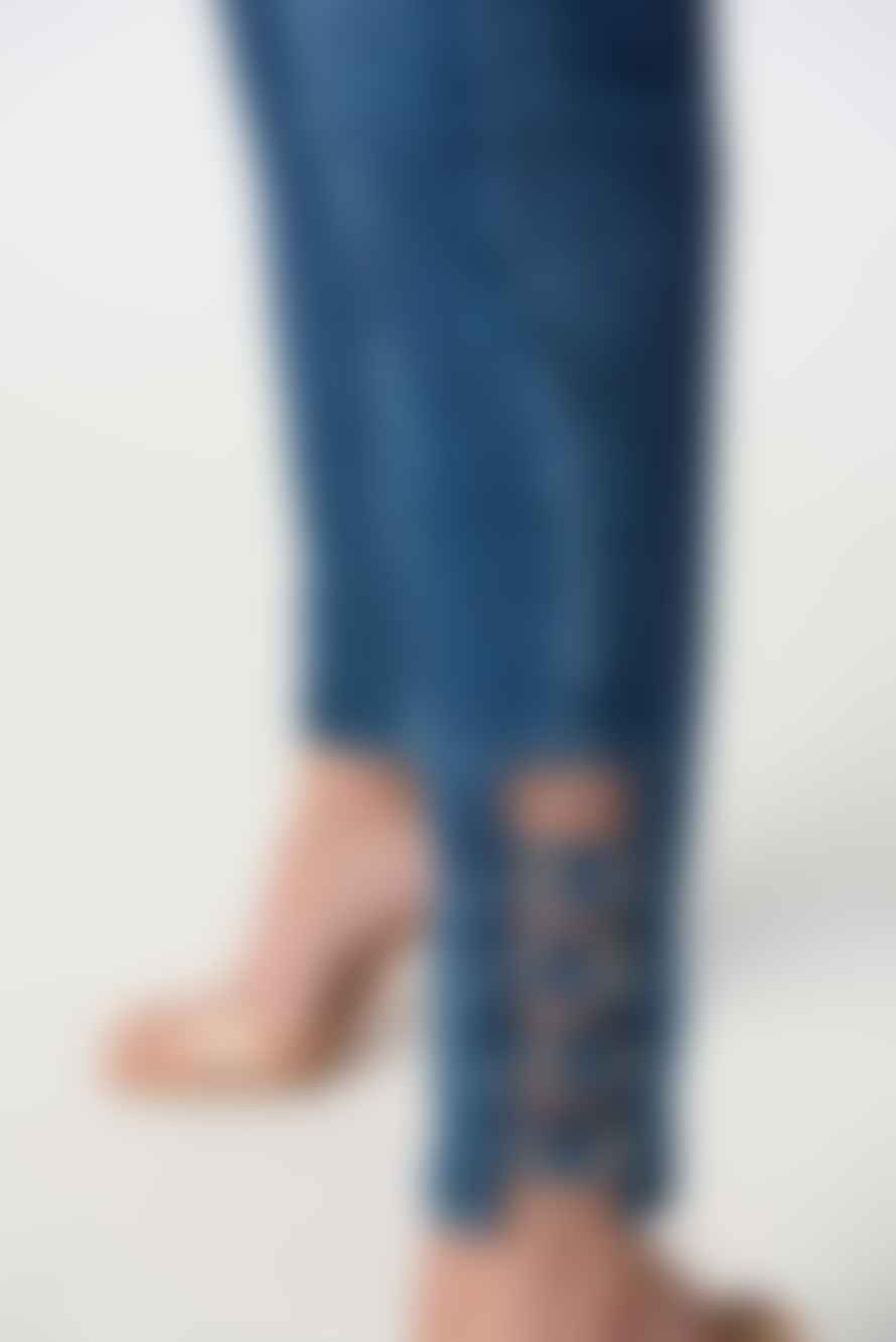 Joseph Ribkoff Joseph Ribkoff Classic Slim Jeans With Embellished Hem