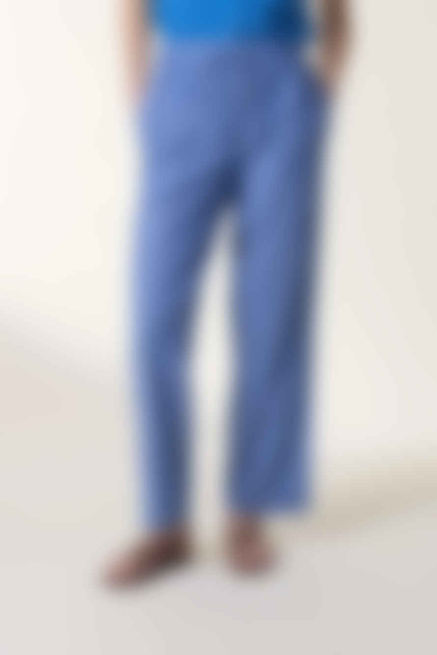 Leon & Harper - Permin Blue Stripe Trousers