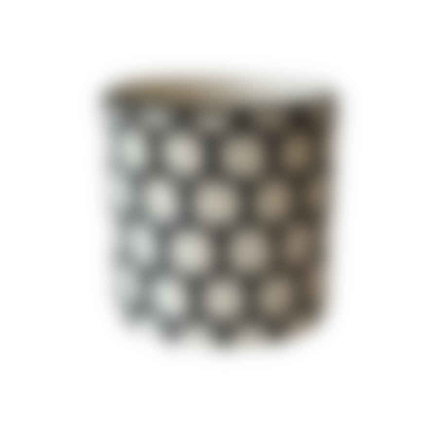 Artisan Stories Black / D10cm x H10cm Ceramic Plant Pot Moroccan Craft