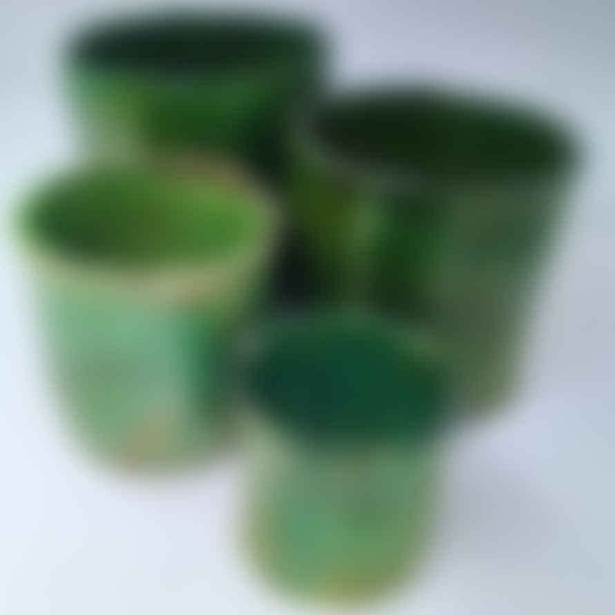 Artisan Stories  S ⌀10.5cm x H 11.5 cm Tamegroute Pottery Pot