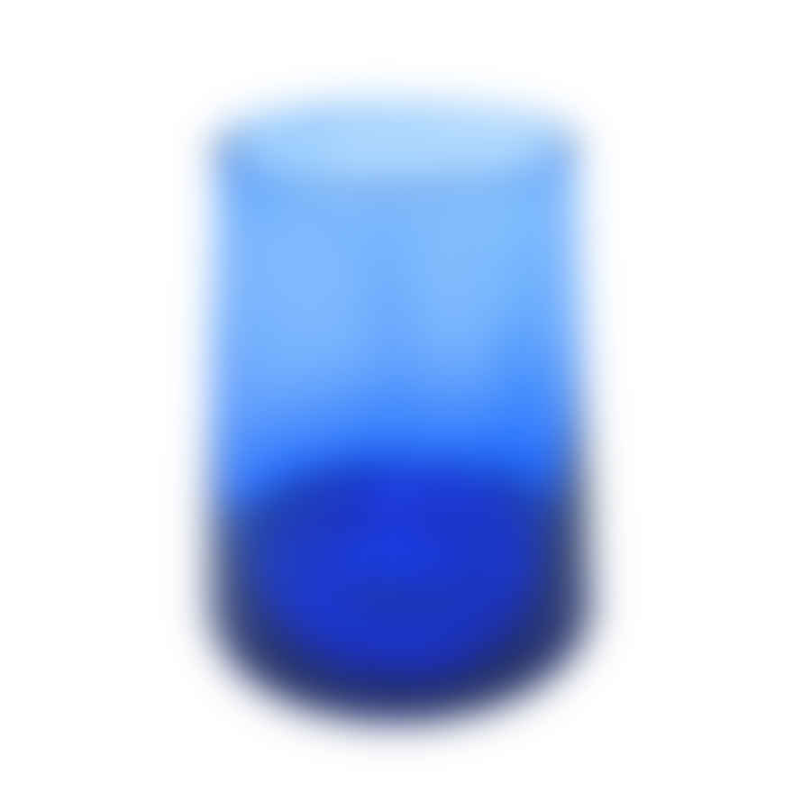 BELDI ⌀7cm x 8.5cm H Inverted Recycled Inverted Glasses Blue