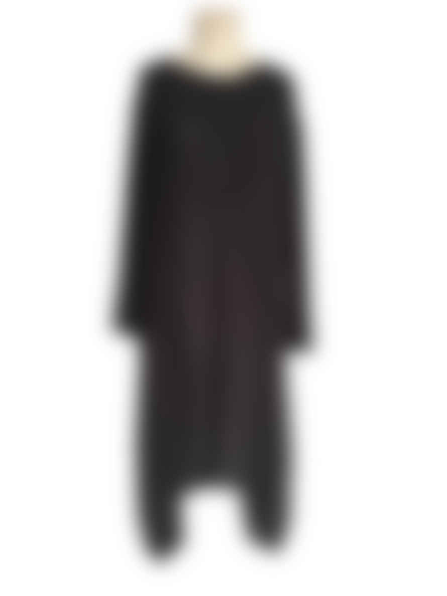 Window Dressing The Soul Wdts Aisha Long Dress In Linen - Black