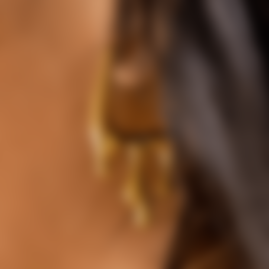 Edit & Oak Drip Drop Hoop Earrings - 18k Gold Plated