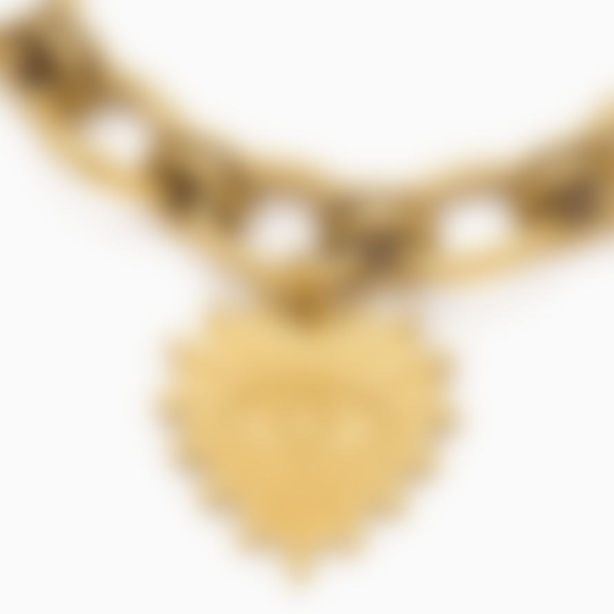 Edit & Oak Heart Charm Chain Bracelet