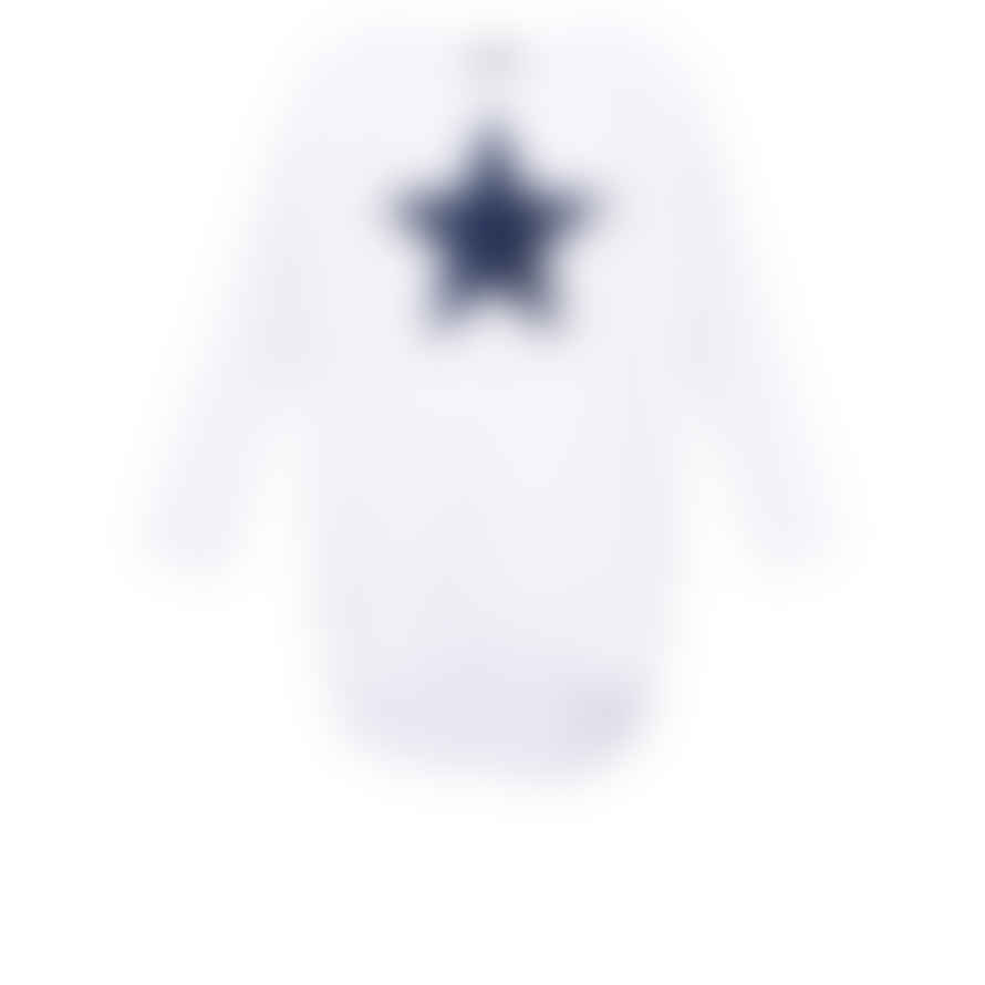 Chalk UK Robyn Top - White With Navy Star