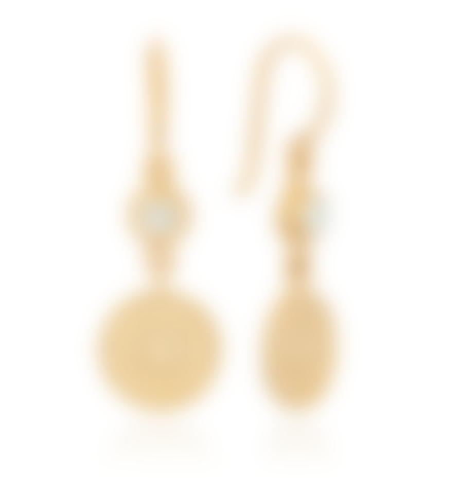 Anna Beck Mother Of Pearl & Disc Drop Earrings