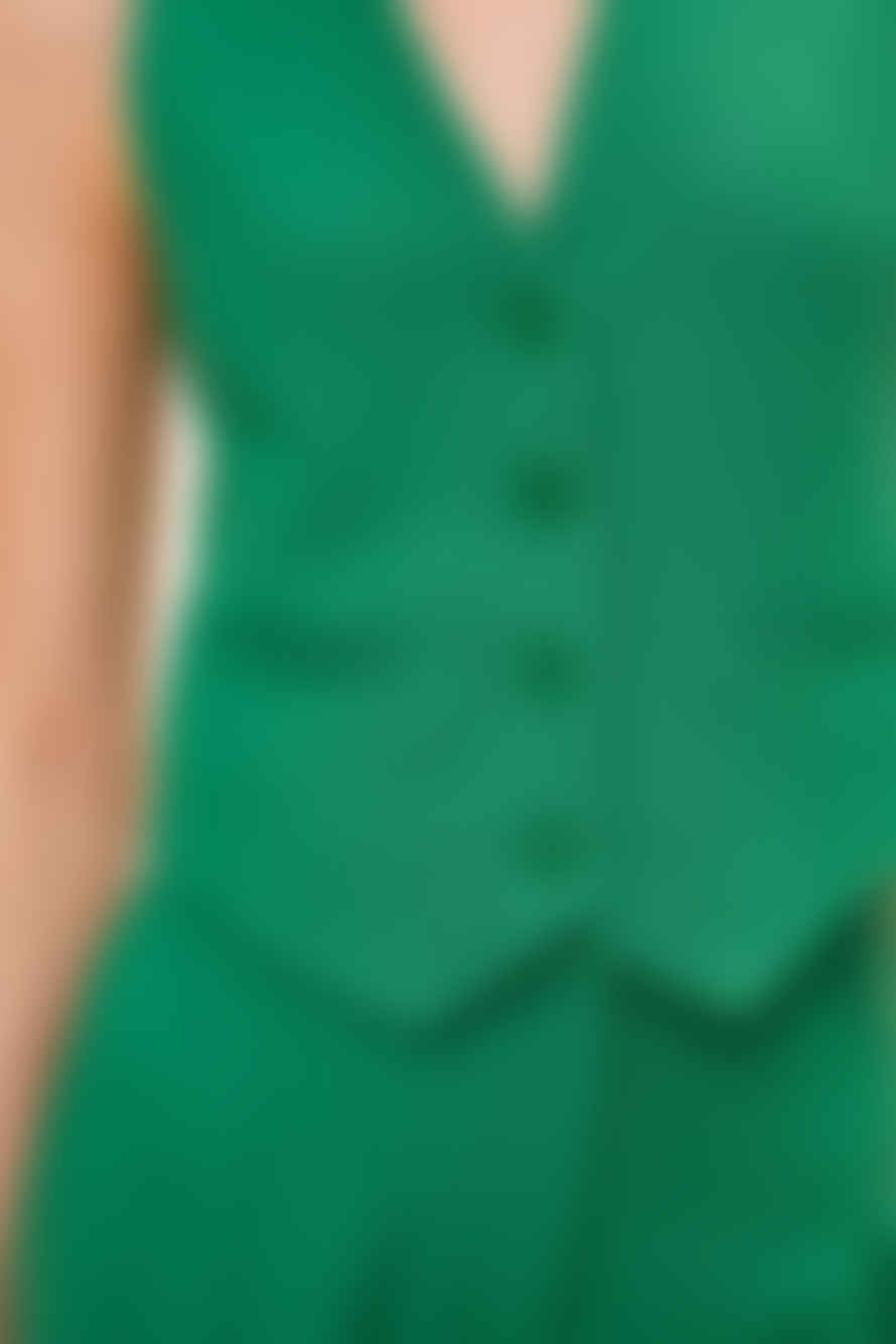 SUNCOO Gally Green Waistcoat