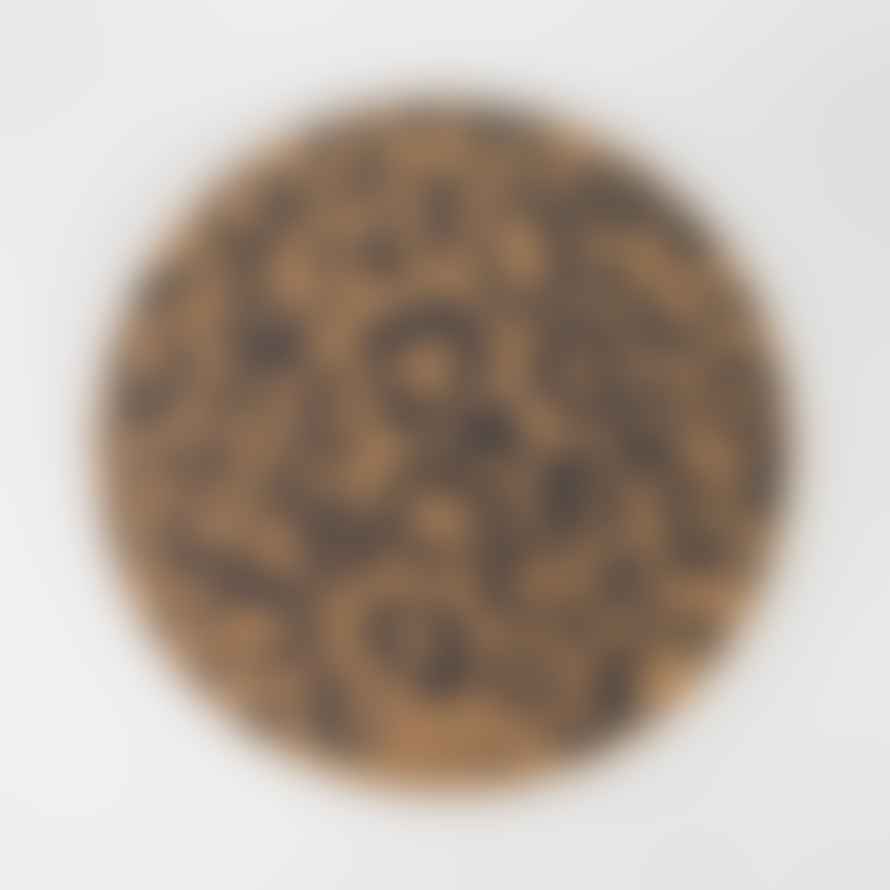 LIGA Single Placemat / Grey Cork Placemats | Leopard Print