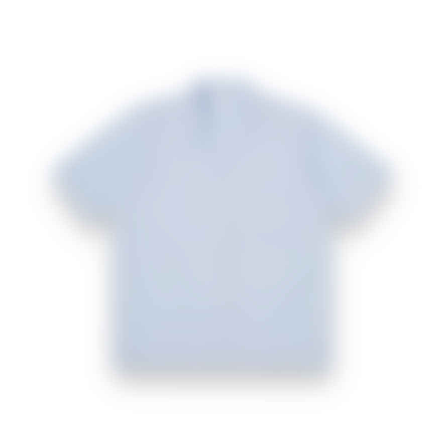Universal Works Camp Ii Shirt Onda Cotton 30669 Pale Blue