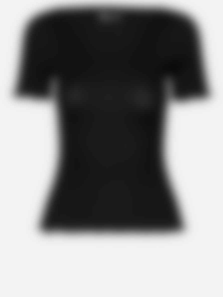 Rosemunde Boat Neck T-shirt - Black