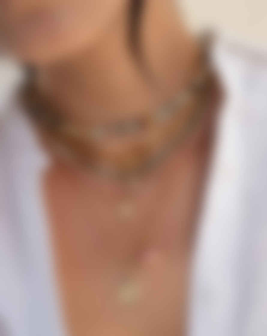 Anna Beck Beaded Pink Opal Drop Pendant Necklace - Gold