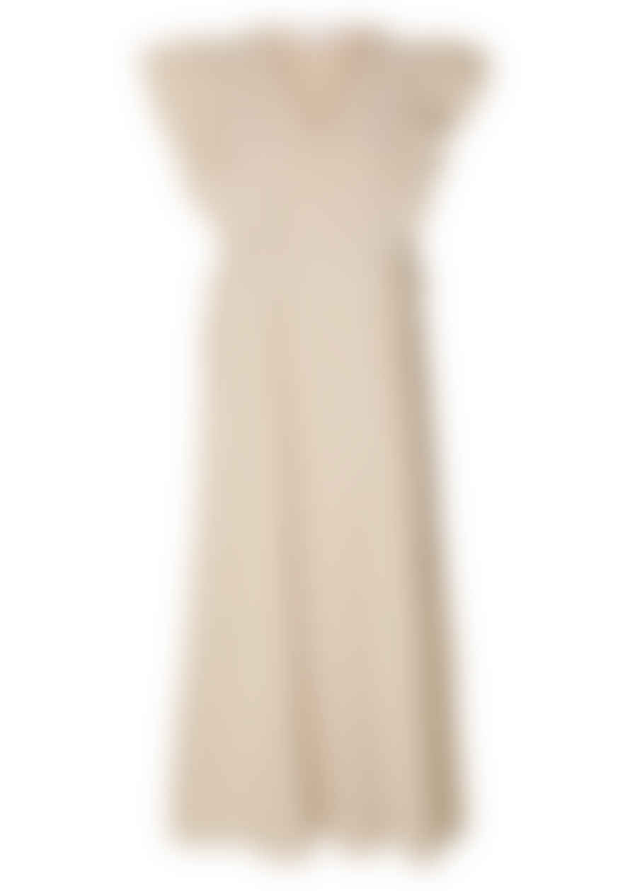 Selected Femme Striped Ankle Linen Dress