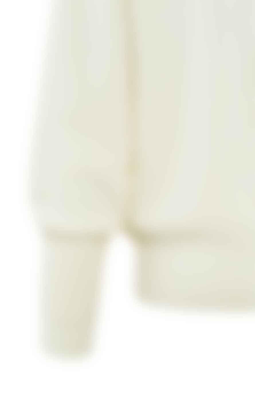 Yaya Sweater With V-neckline And Sleeve Detail | Ivory White