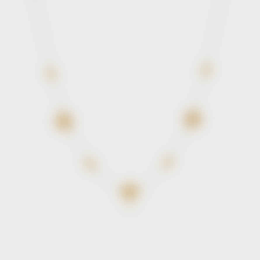 Anna Beck Contrast Dotted Station Necklace - Gold/silver
