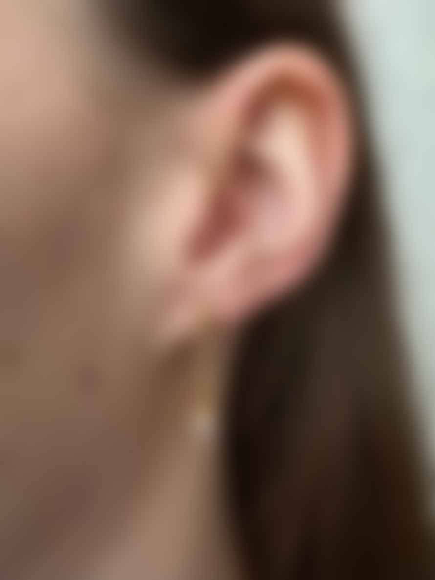 ORISIT - Boucles D'oreilles Isis Blanc - Acier Inoxydable