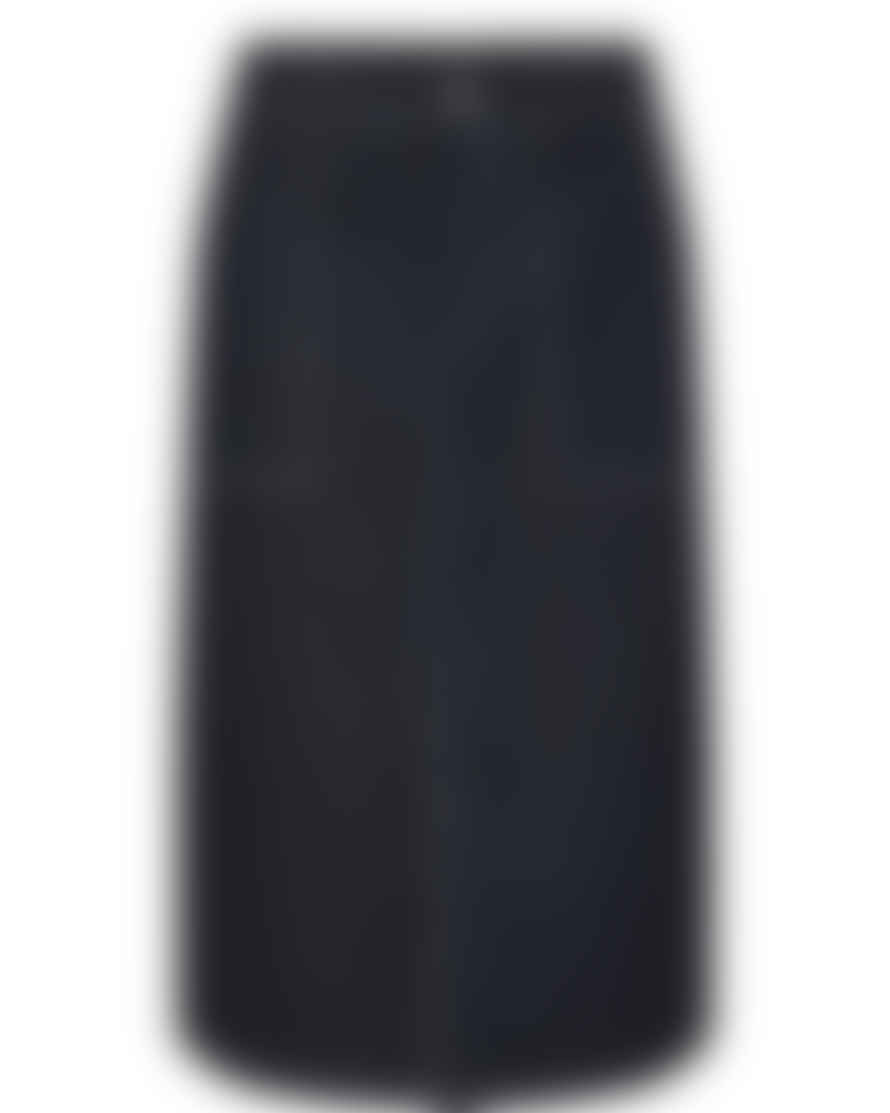 Numph Issa Skirt In Dark Blue Denim