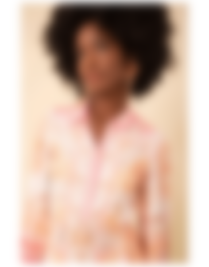 HALEBOB Halebob Multi Pattern Belted Waist Button Up Short Dress Col: Cream Mu