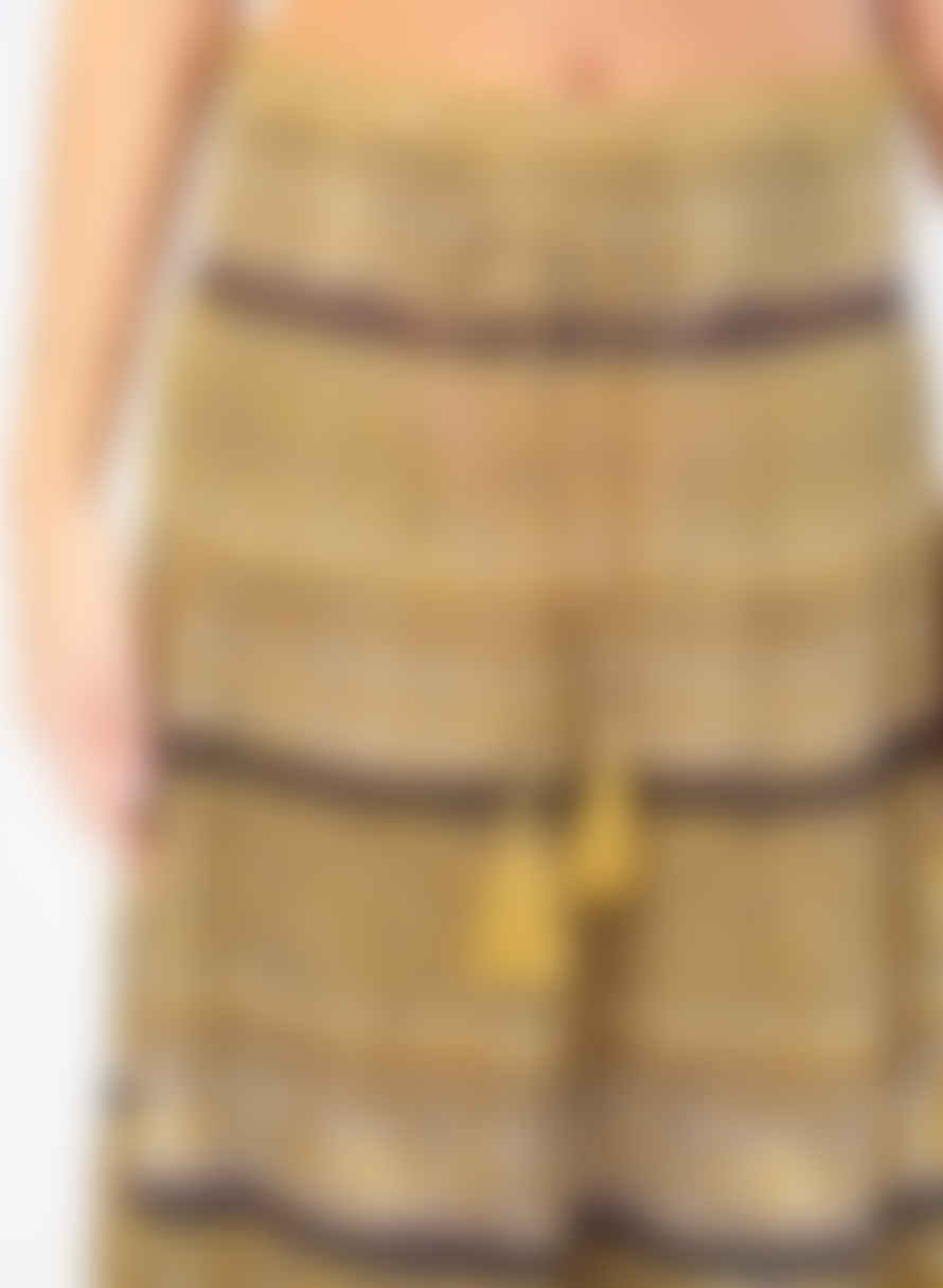 M.A.B.E Mari Maxi Skirt - Mustard