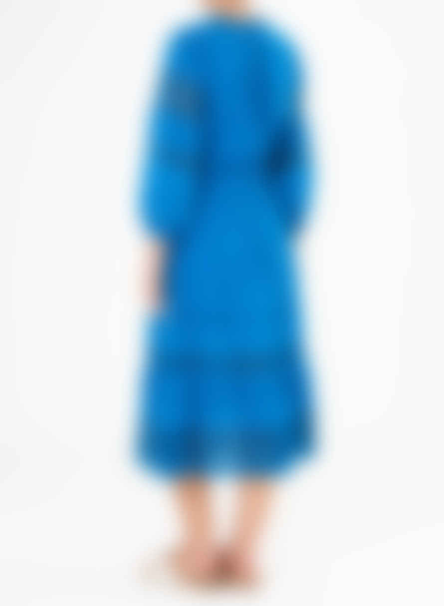 M.A.B.E Blue Loretta Midi Dress