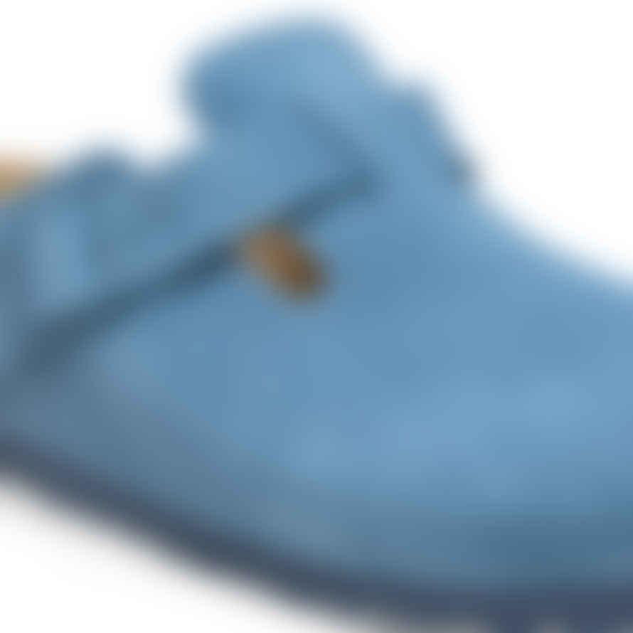 Birkenstock Boston Soft Foot Bed Suede Leather Elemental Blue