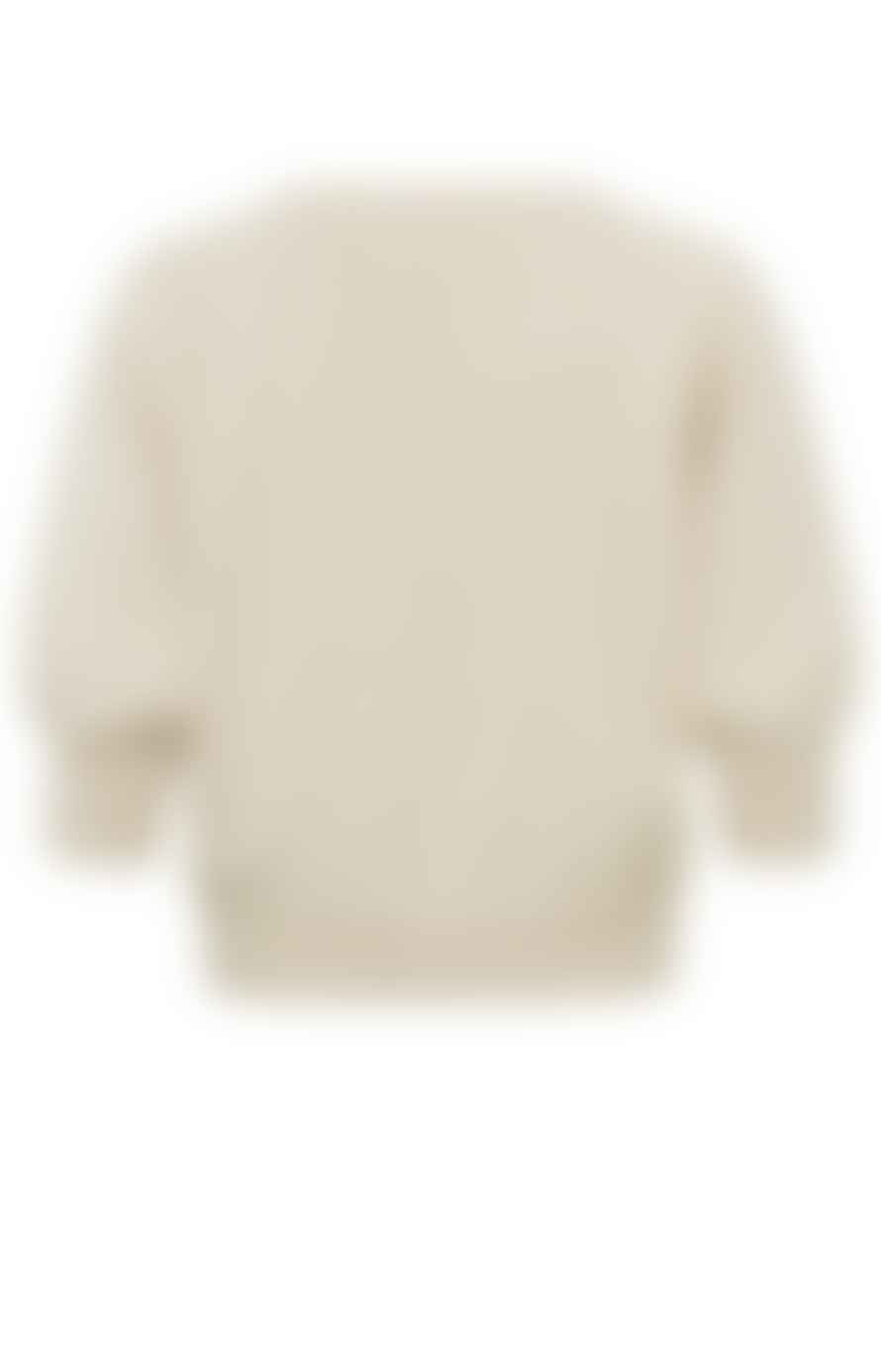 Yaya Sweater With Round Neck And Raglan Sleeves| Summer Sand Melange