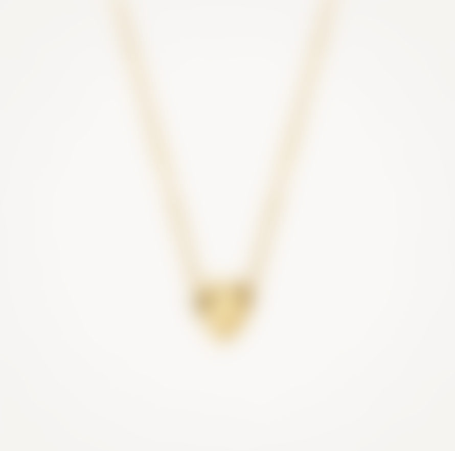Blush 14k Yellow Gold Mini Heart Necklace