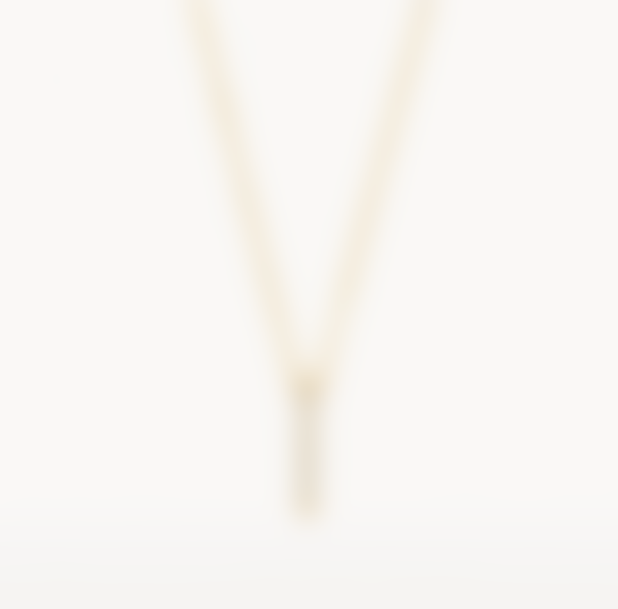 Blush 14k Yellow Gold Rectangle Pave Necklace