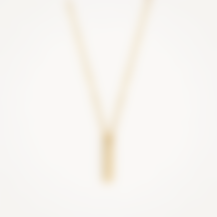 Blush 14k Yellow Gold Rectangle Pave Necklace