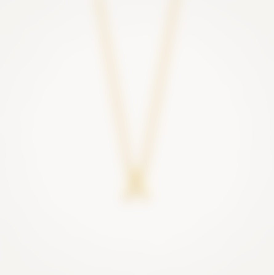 Blush 14k Yellow Gold Letter Necklace