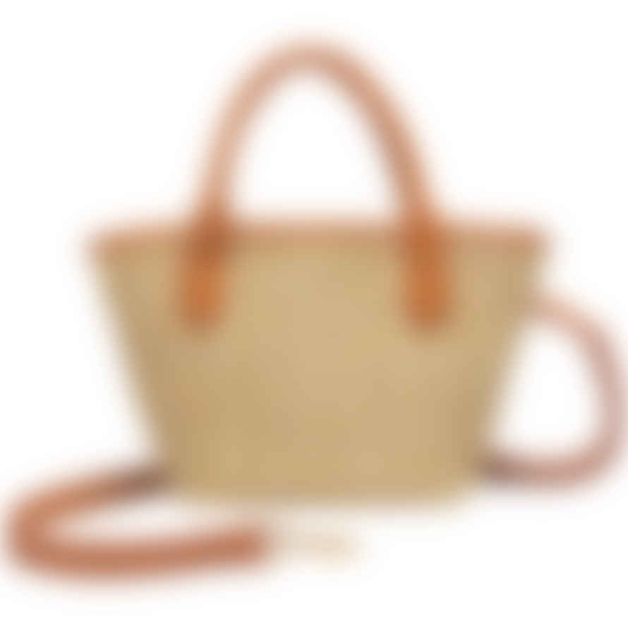 Every Other Small Straw Tote Bag In Tan