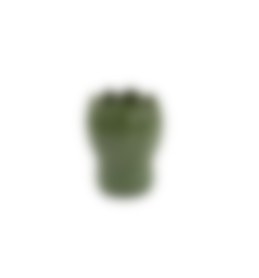 Fine Little Day Krokus Organic Sculpted Vase, Small Green Gloss