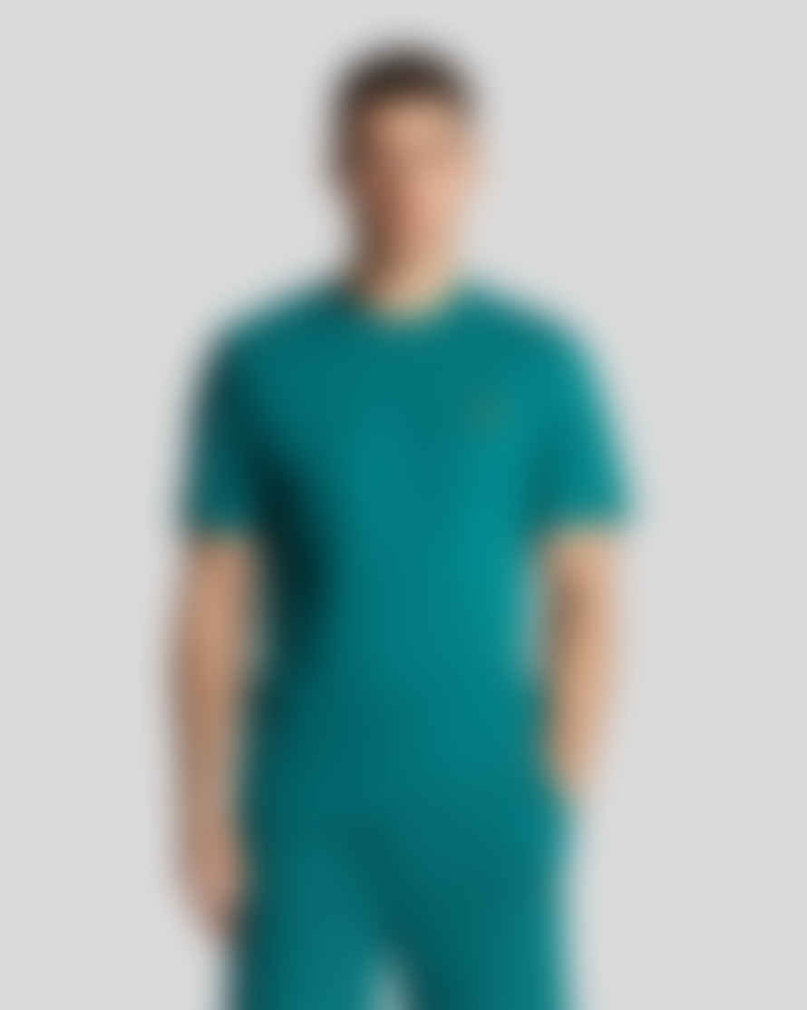 Lyle and Scott Ts400vog Plain T Shirt In Court Green