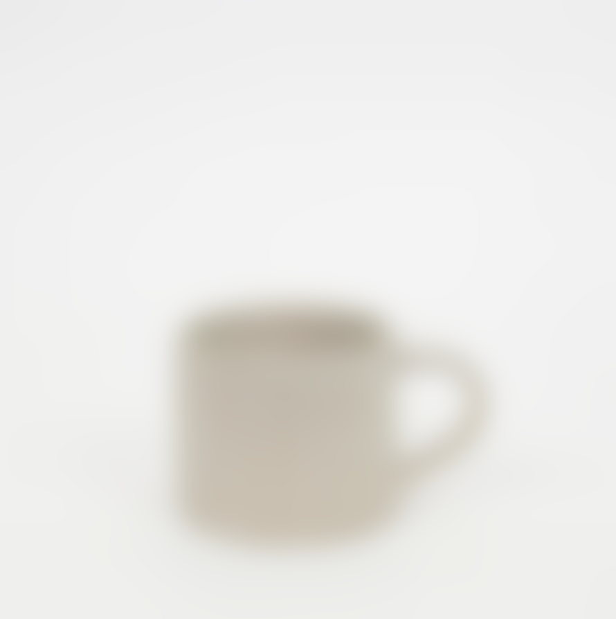 Afroart Coffee Mug Rhea In Beige, Handmade In Stoneware Clay 7.5cm