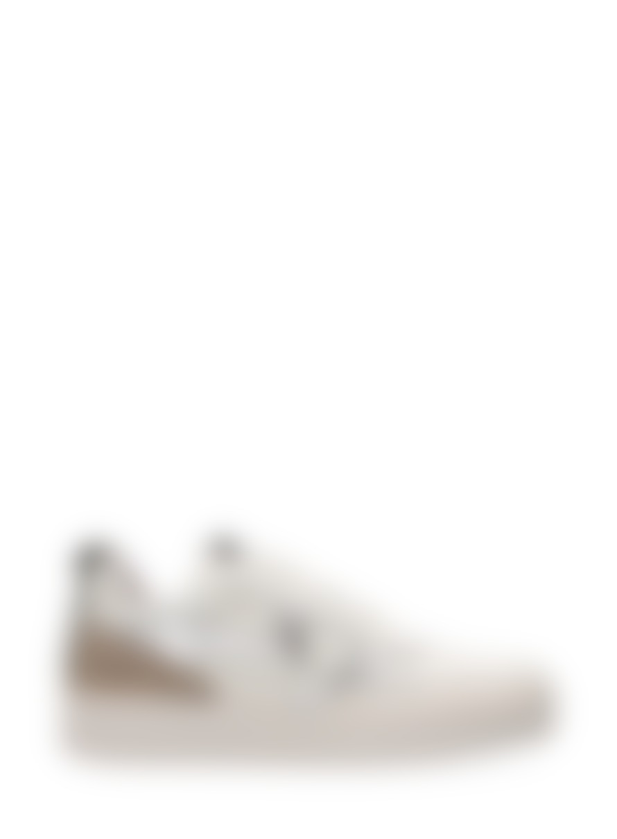 Maruti  Mave Leather Trainers In White/Silver Pixel Off White
